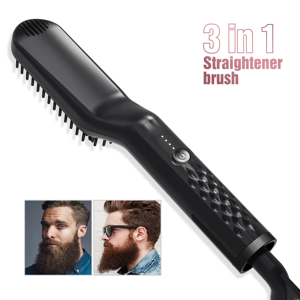 Electric Hair Straightening Brush with Ionic Technology