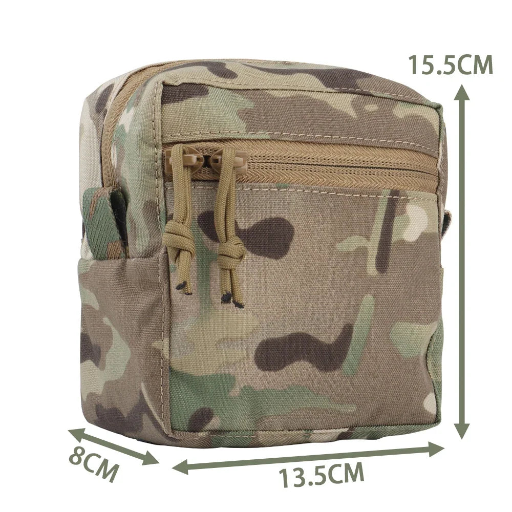 Gilet tactique MOLLE GP petit modèle, plaque pectorale, ceinture, sac polyvalent pour équipement airsoft, sac banane