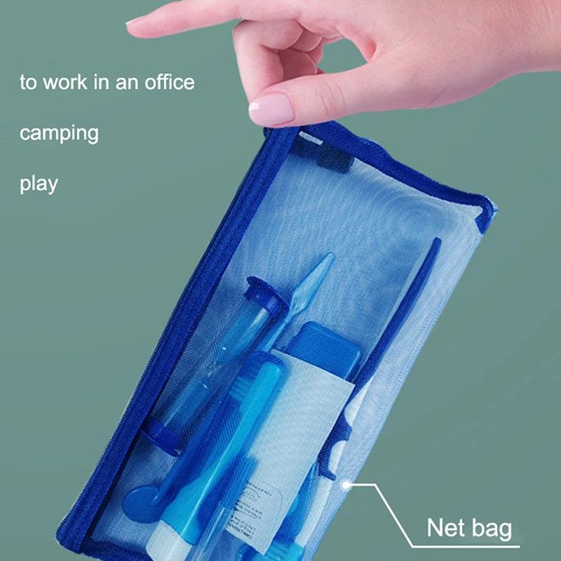 8pcs/set Oral Cleaning Care Dental Teeth Orthodontic Kits Whitening Tool Portable Outdoor. Clean your teeth everywhere you feel like.