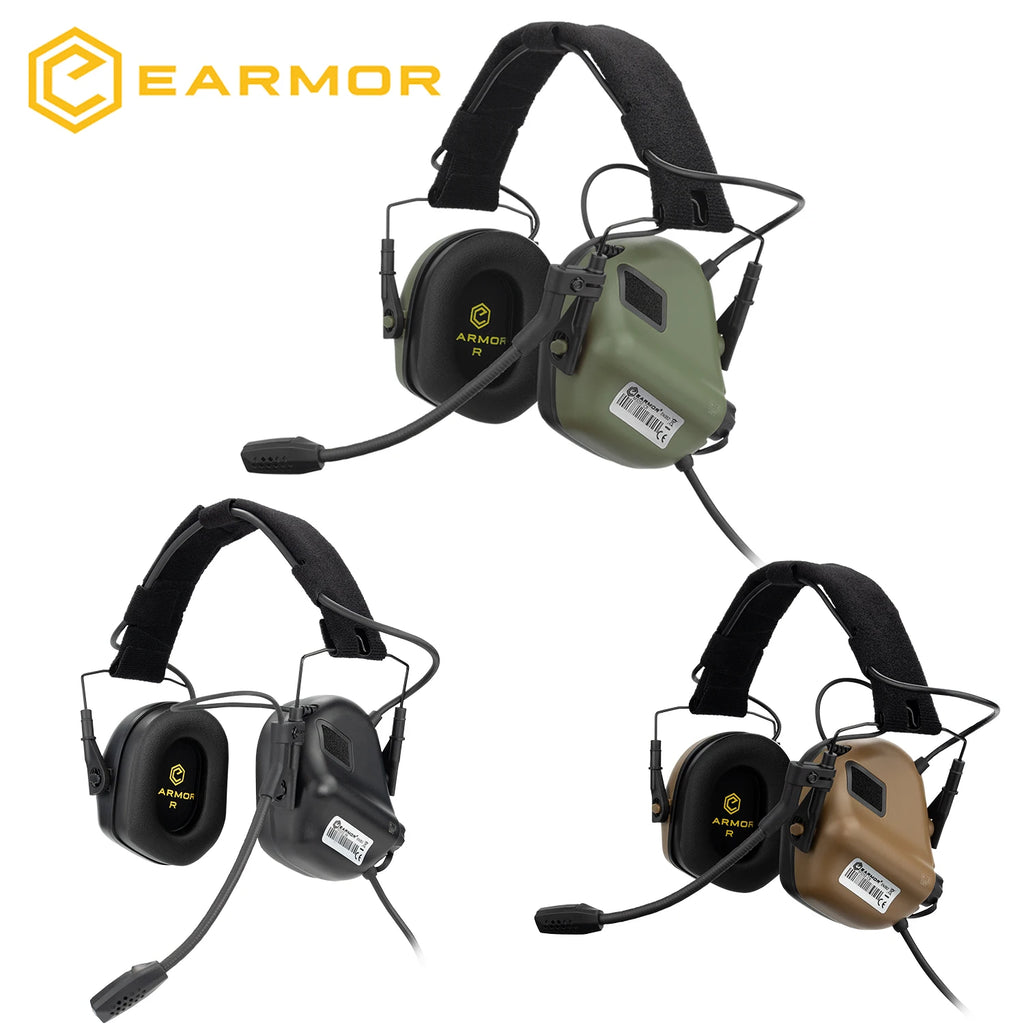 EARMOR M32 SE Tactical Headset - Electronic Noise Reduction for Shooting & Hunting