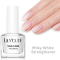 LILYCUTE Nail Strengthener Polish - Milky White Pink Care Varnish 7ML