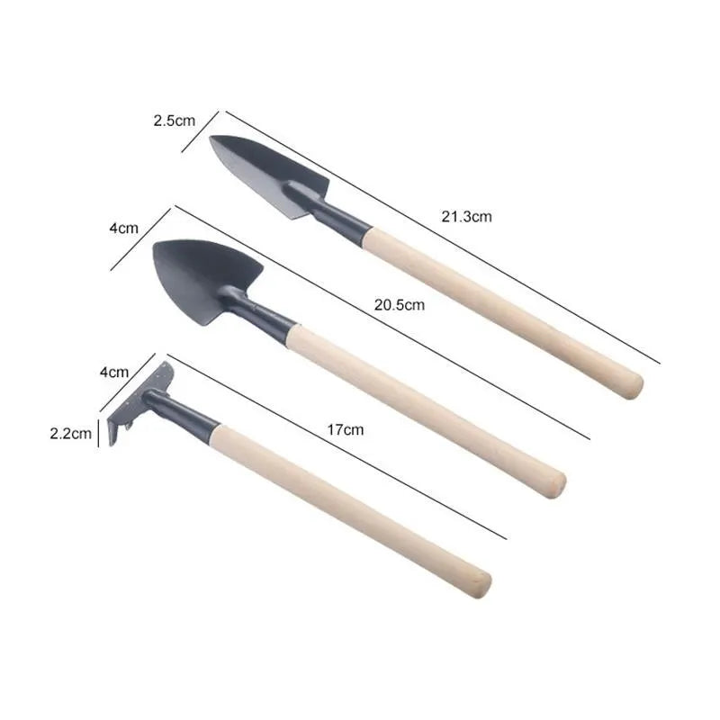 Mini kit d'outils de jardin - Kit de jardinage multifonction 3 pièces