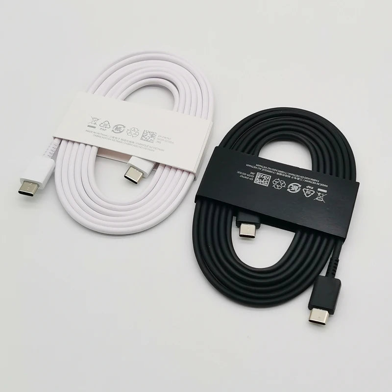 Chargeur Samsung 45 W à charge ultra rapide, adaptateur de charge rapide de 1,8 m de type C pour Galaxy S24, S23, S22, S21, S20, Note 20 Ultra, 10, Z Flip, Fold 6, 5, 4, 3 et 2